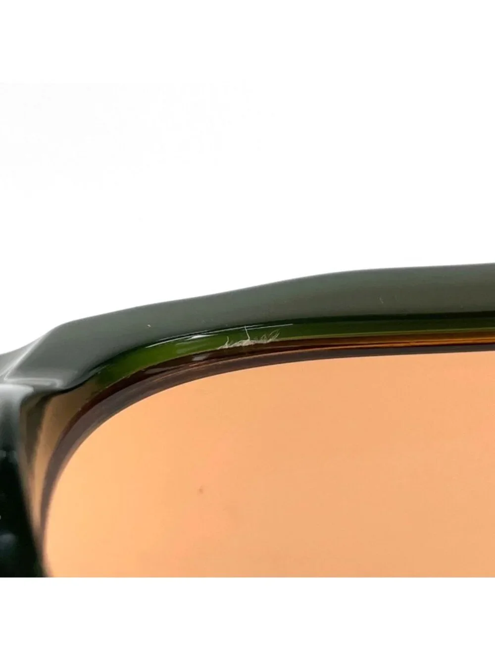 Chanel CC Logo Sunglasses Eyewear Acetate Brown Green
